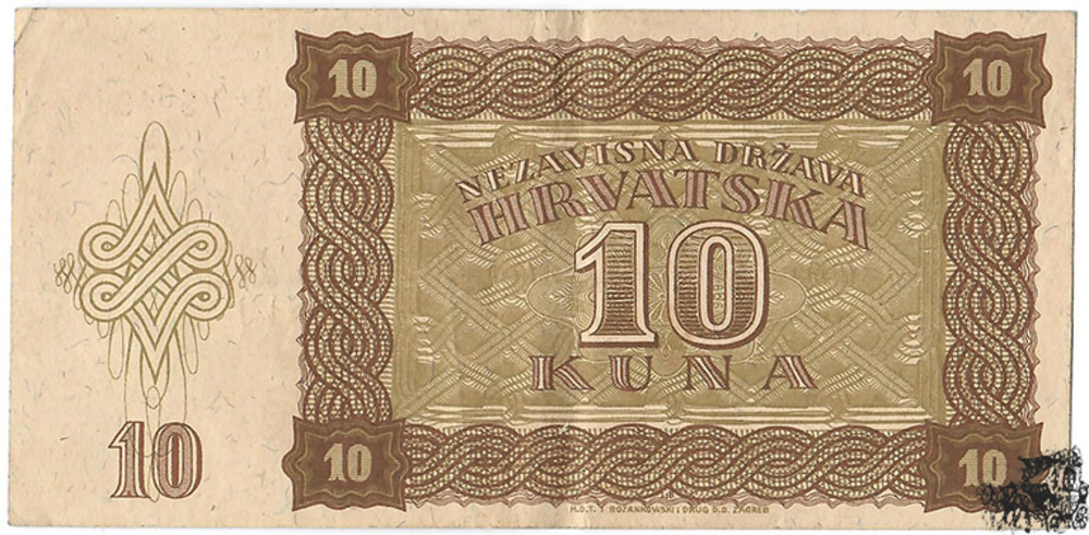 10 Kuna 1941 - Kroatien - vorzüglich