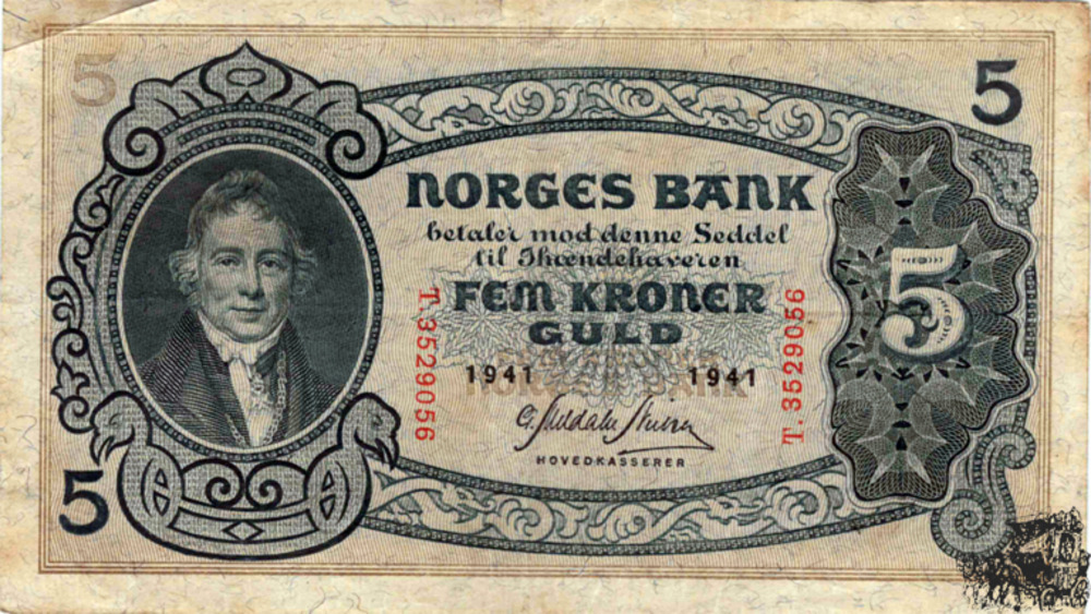 5 Kronen 1941 - Norwegen