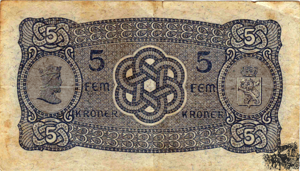 5 Kronen 1941 - Norwegen