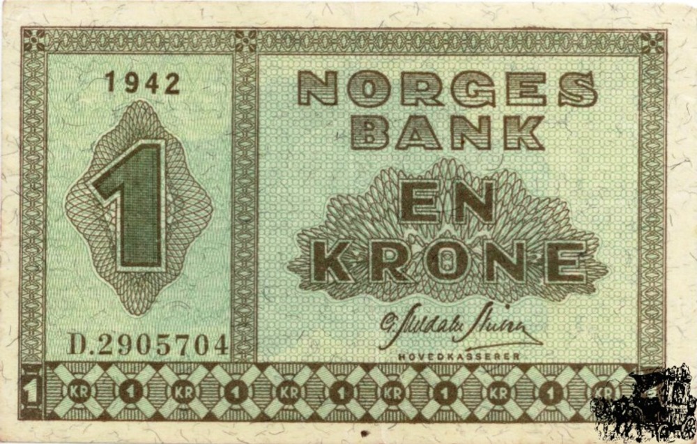1 Kronen 1942 - Norwegen