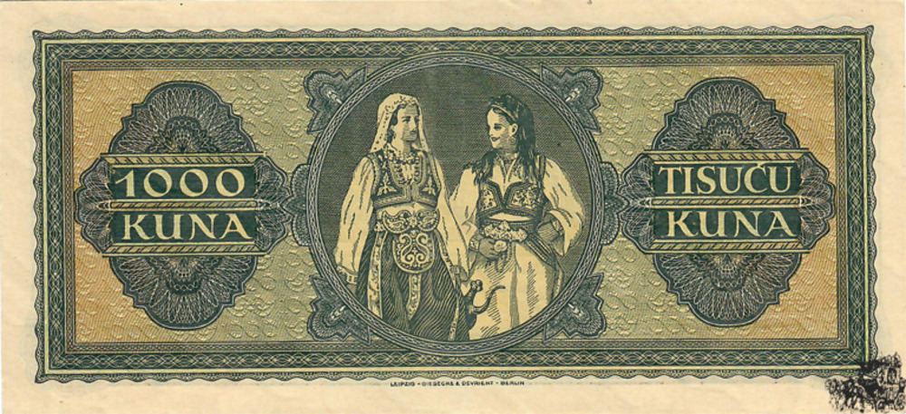 1000 Kuna 1943