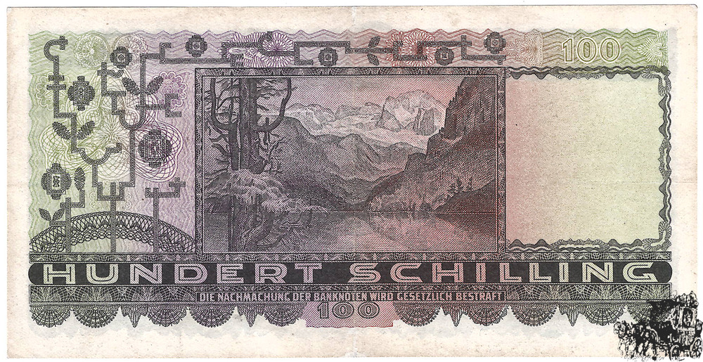 100 Schilling 1947 - 2.Republik - sehr schön