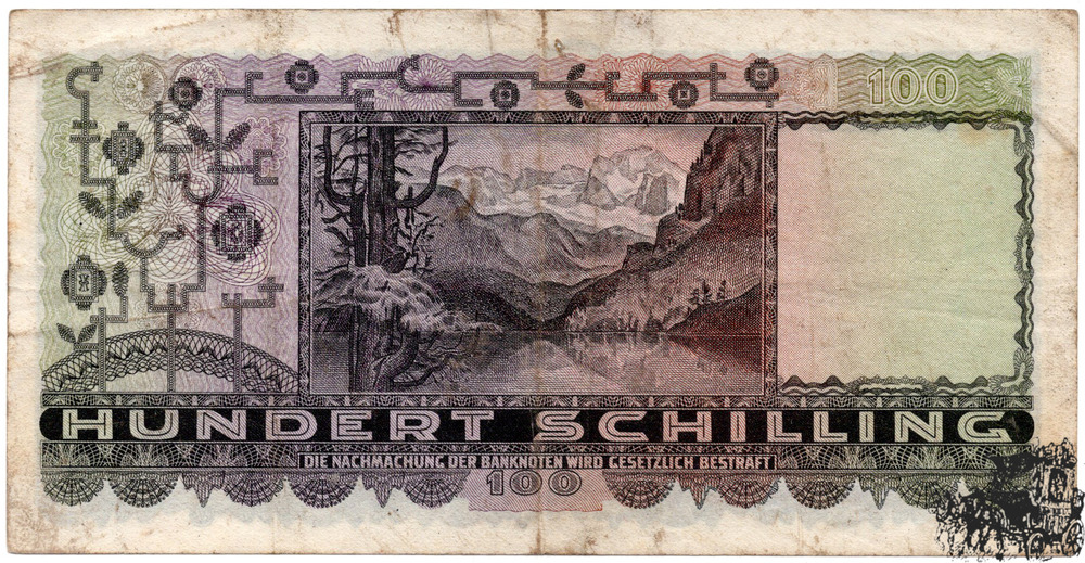 100 Schilling 1947 - 2.Republik - sehr schön