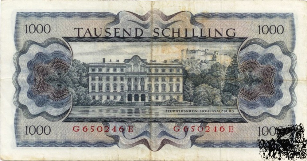 1000 Schilling 1966 - 2.Republik - sehr schön