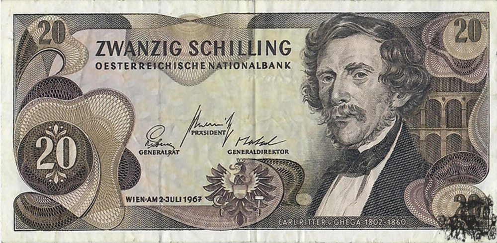 20 Schilling 1967 - 2.Republik - sehr schön 20 Schilling 1967 - 2.Republik - sehr schön