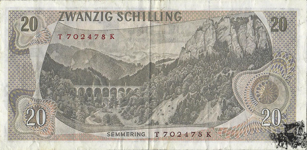 20 Schilling 1967 - 2.Republik - sehr schön 20 Schilling 1967 - 2.Republik - sehr schön