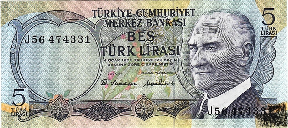 5 Lira 1968