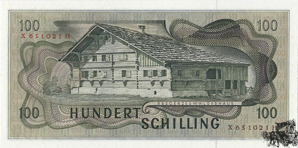 100 Schilling 1969 - 2.Republik, 2.Auflage - kassenfrisch