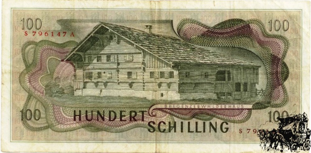 100 Schilling 1969 - 2.Republik, 2.Auflage