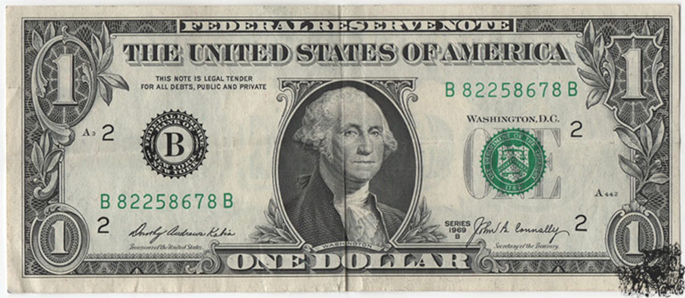 1 Dollar 1969 B