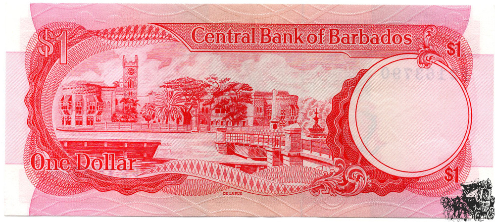 1 Dollar 1973 -Barbados - bankfrisch-