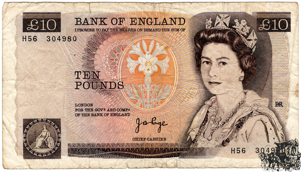 10 Pfund 1971 - Grossbritannien