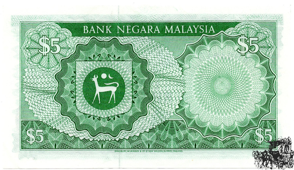 5 Ringigit 1977 Malaysia - bankfrisch-