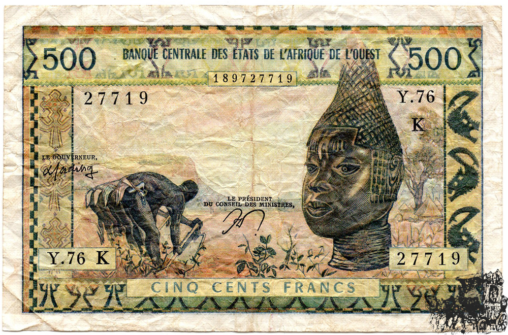 500 Francs 1978 - Senegal - schön