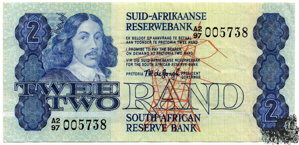 2 Rand 1978 Südafrika - vorzüglich