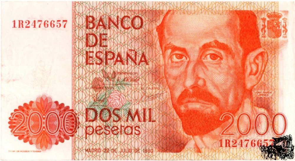 2000 Pesetas 1980 - Spanien