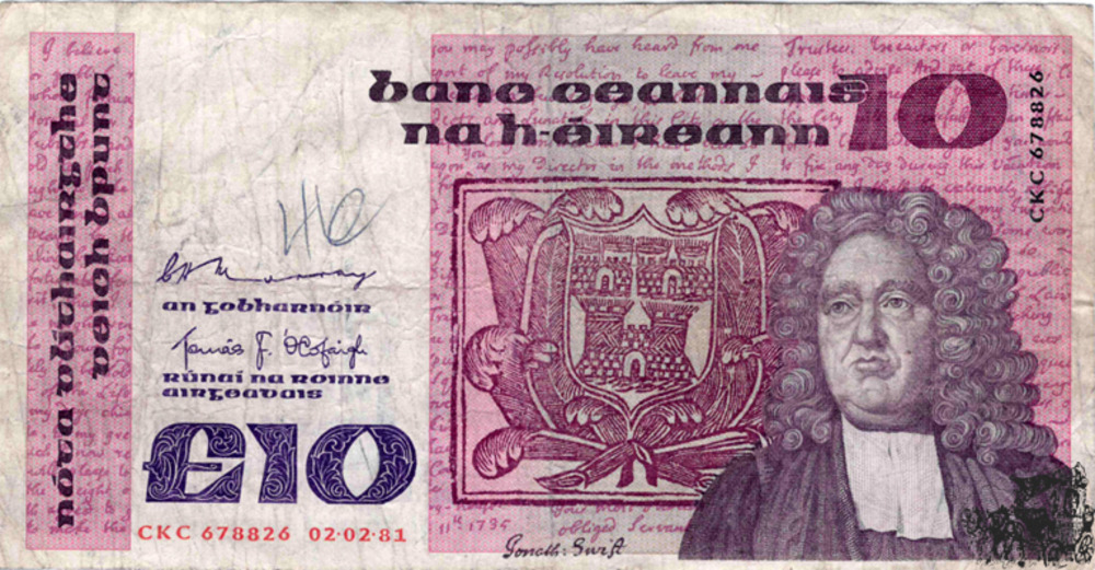 10 Pfund 1981 - Irland - schön