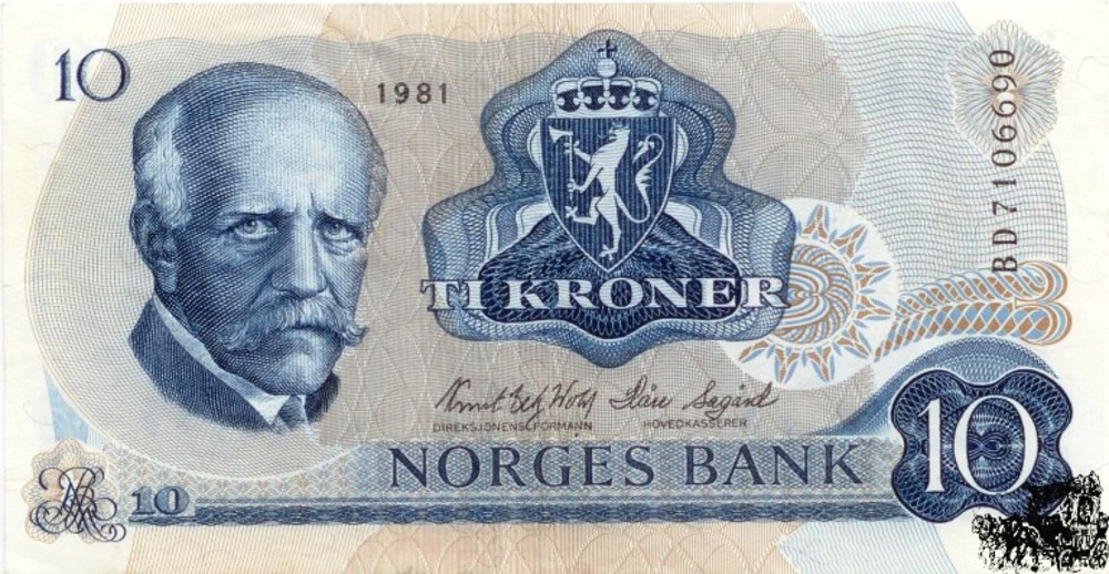 10 Kronen 1977 - Norwegen 10 Kronen 1977 - Norwegen