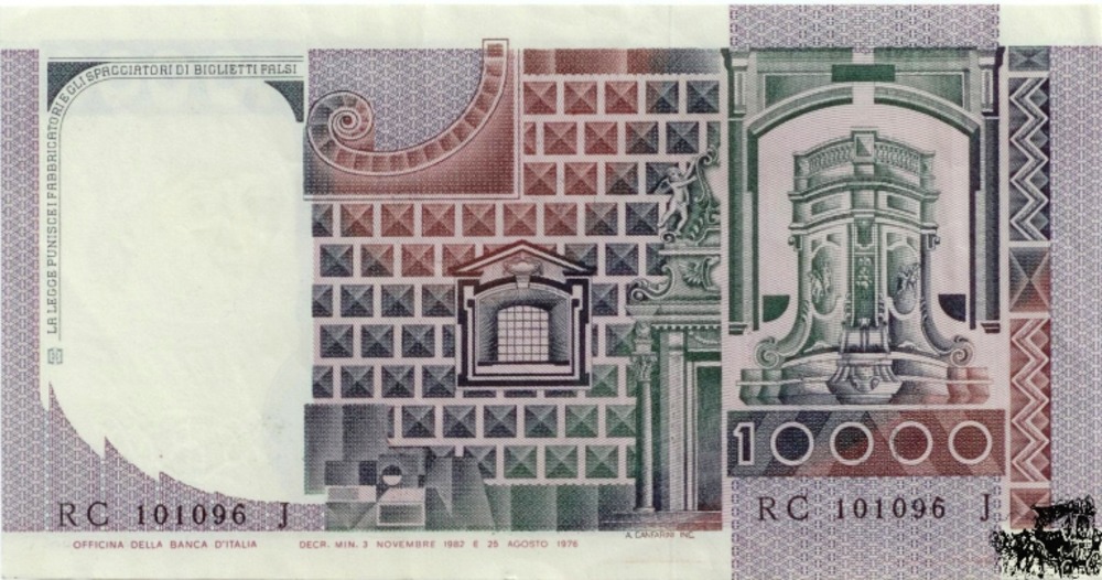 10.000 Lire 1982 - Italien