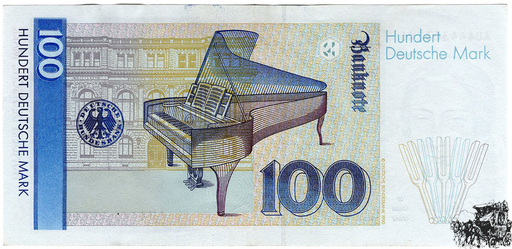 100 Mark 1989 - Deutschland - vorzüglich