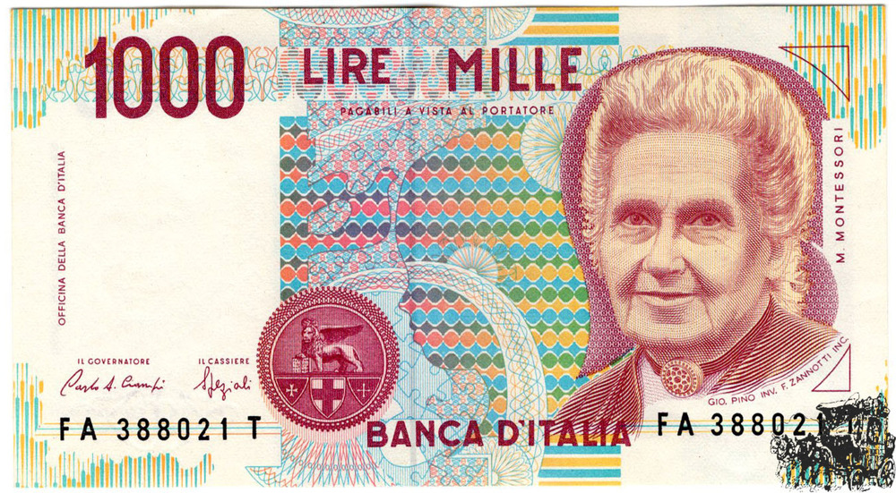1000 Lire 1990 - Italien - vorzüglich