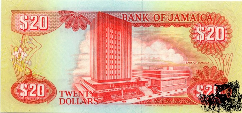 20 Dollar 1991 - Jamaica 20 Dollar 1991 - Jamaica