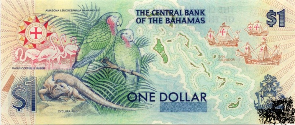 1 Dollar 1992 - Bahamas - bankfrisch