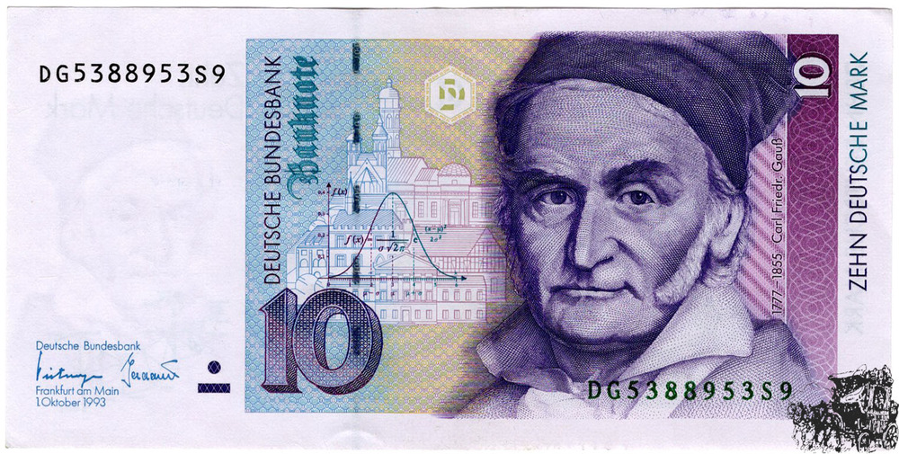 10 Mark 1993 - Deutschland - kassenfrisch 10 Mark 1993 - Deutschland - kassenfrisch