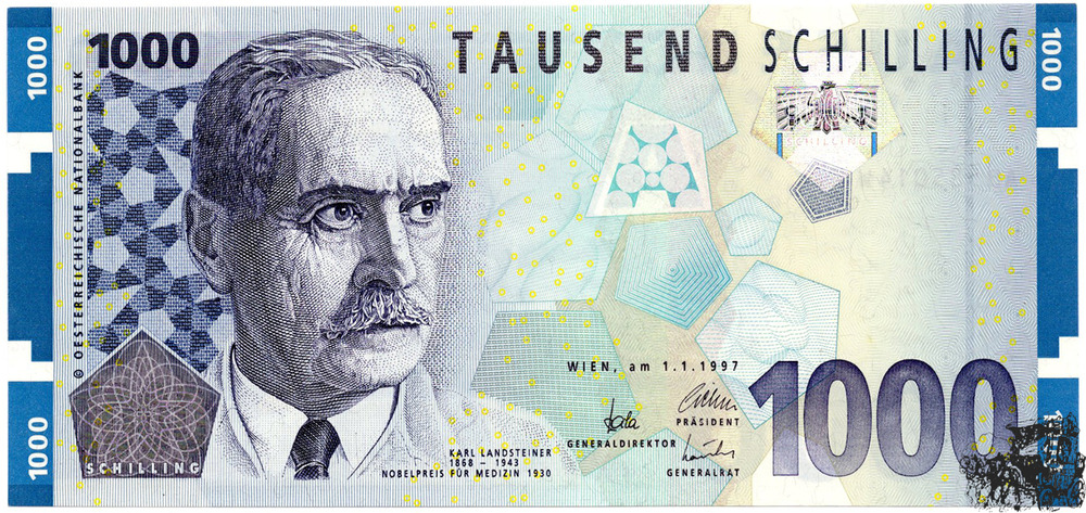 1000 Shillings 1997 - 2nd Republic 1000 Shillings 1997 - 2nd Republic