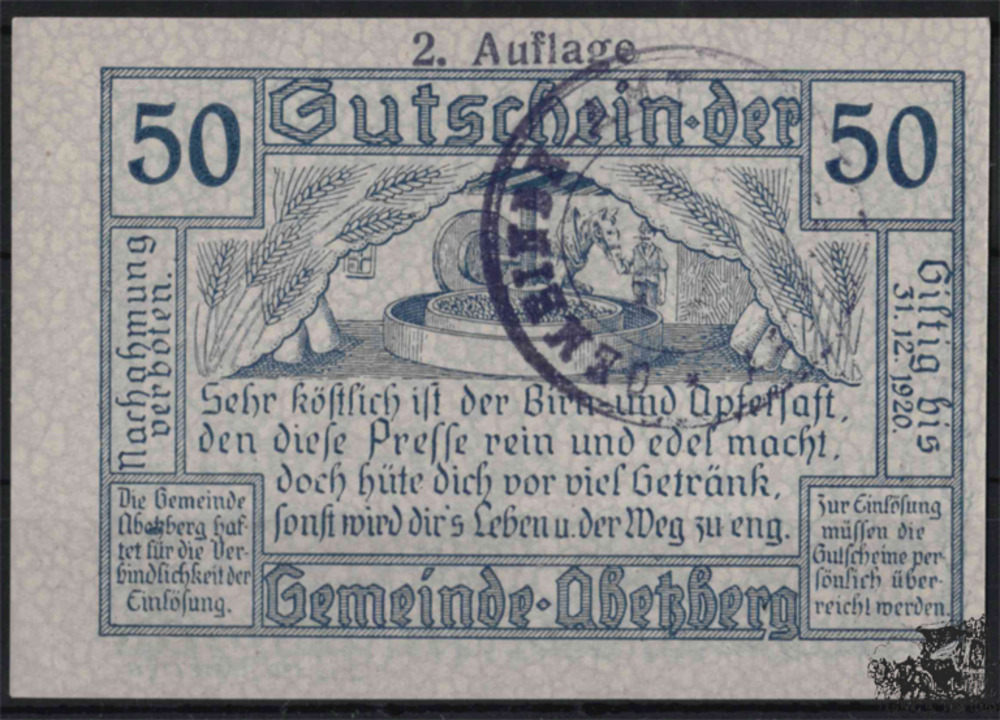 50 Heller - Abetzberg