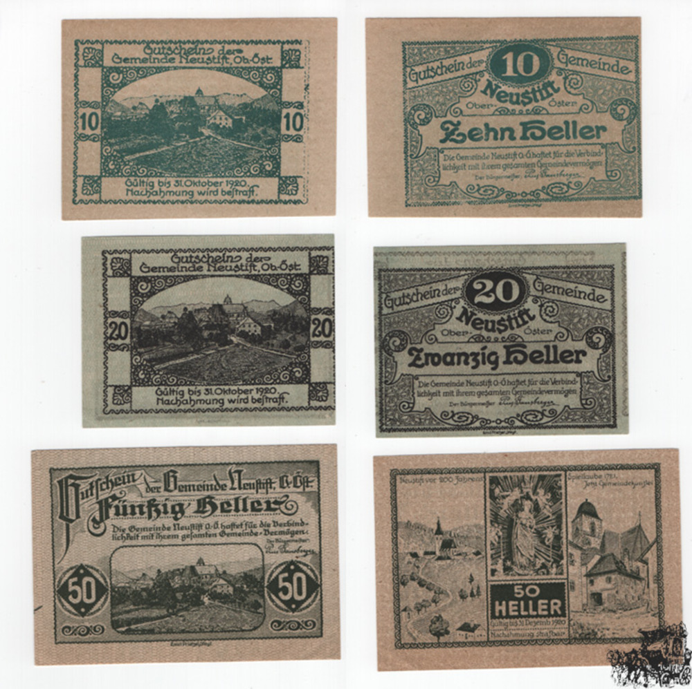 Neustift, OÖ - Notgeld(o.D.) 1920 Neustift, OÖ - Notgeld(o.D.) 1920