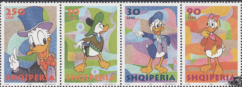 Albanien 2000 ** - Donald und Daisy Duck Albanien 2000 ** - Donald und Daisy Duck