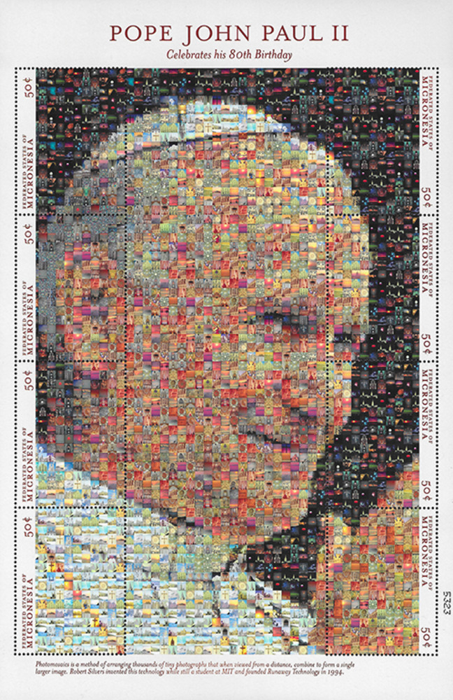 Mikronesien 2000 ** - 80. Geburtstag von Papst Johannes Paul II. 