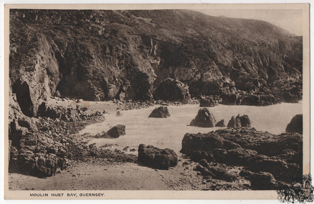 Ansichtskarte Guernsey - Mischfrankatur Moulin Huet Bay