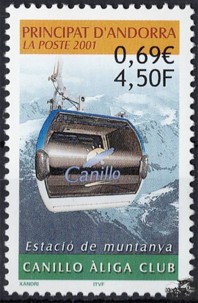 Andorra fr. 2001 ** - Bergstation „Canillo Àliga Club“