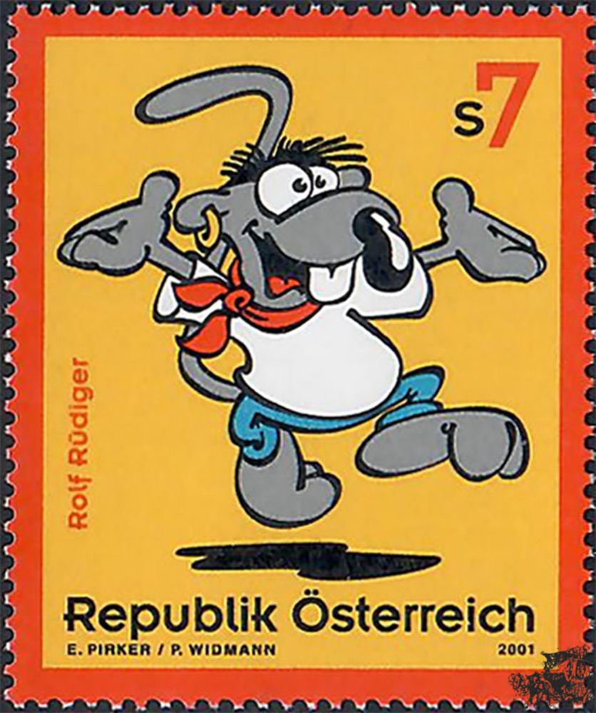 Österreich ** 2001 , ATS 7,00 - Confetti: Rolf Rüdiger Österreich ** 2001 , ATS 7,00 - Confetti: Rolf Rüdiger