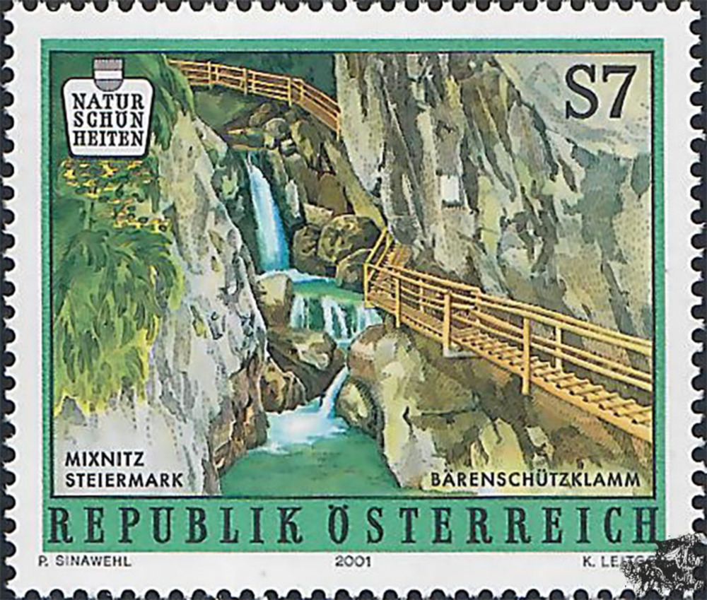 Österreich **  2001  , S 7,00 - Bärenschützklamm / Steiermark