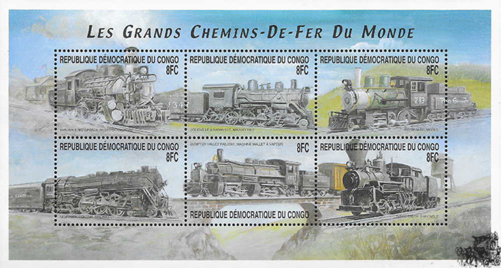 Kongo (Kinshasa) 2001 ** - Lokomotiven aus aller Welt, Denver & Rio Grande Western Railway