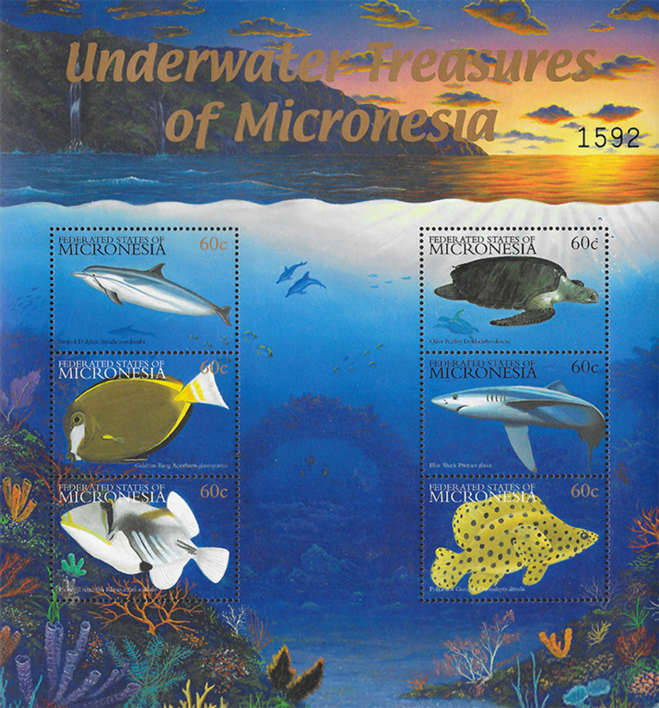 Mikronesien 2001 ** - Einheimische Meerestiere, Delphin
