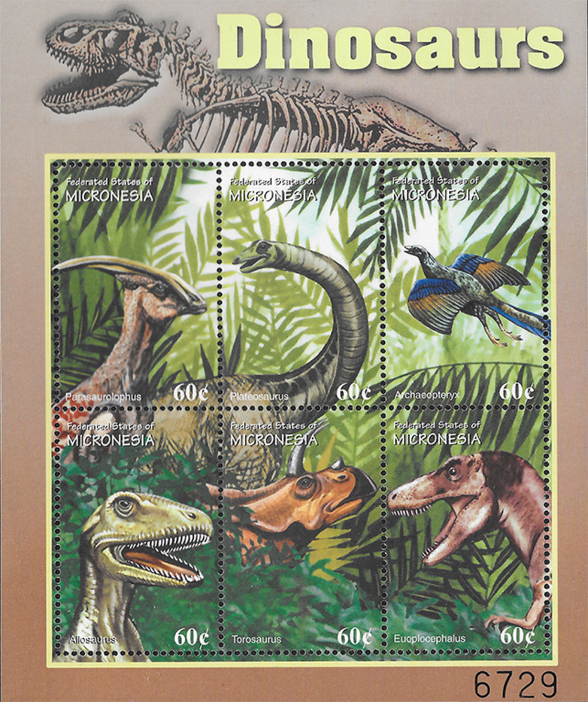 Mikronesien 2001 ** - Prähistorische Tiere, Parasaurolophus