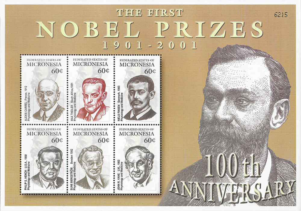 Mikronesien 2001 ** - 100 Jahre Nobelpreis, Alexis Carrel