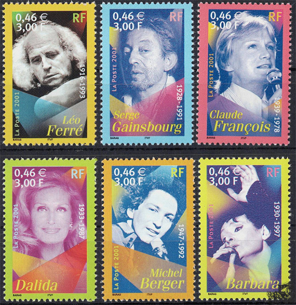 Frankreich ** 2001 - Chansonsänger Frankreich ** 2001 - Chansonsänger