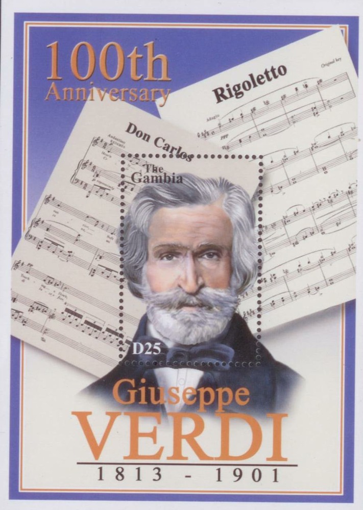 Gambia ** 2001 - Guiseppe Verdi Gambia ** 2001 - Guiseppe Verdi
