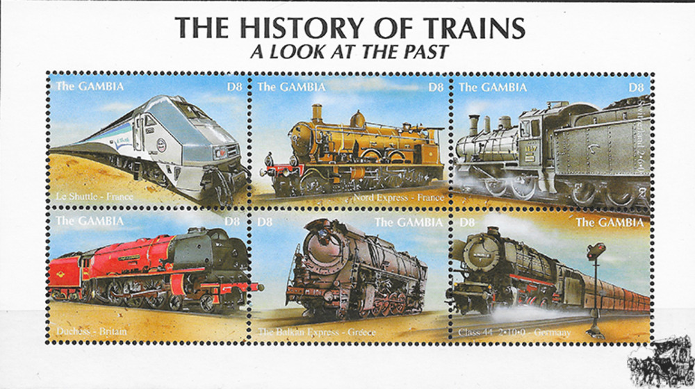 Gambia 2001 ** - Lokomotiven aus aller Welt