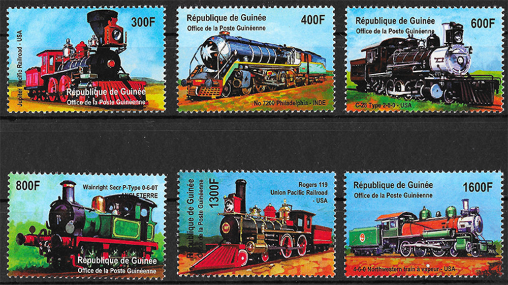 Guinea 2001 ** - Lokomotiven aus aller Welt, „Jupiter Pacific“