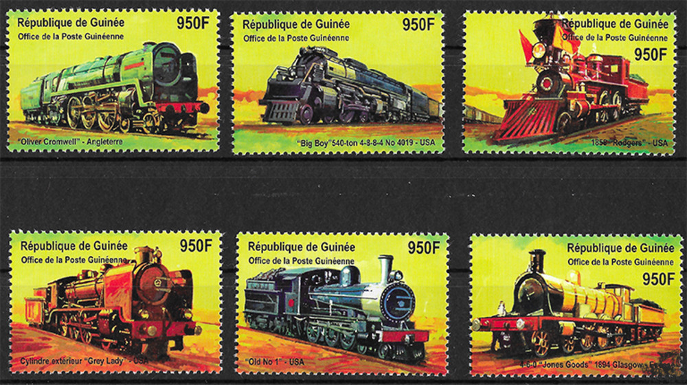 Guinea 2001 ** - Lokomotiven aus aller Welt,  „Oliver Cromwell“