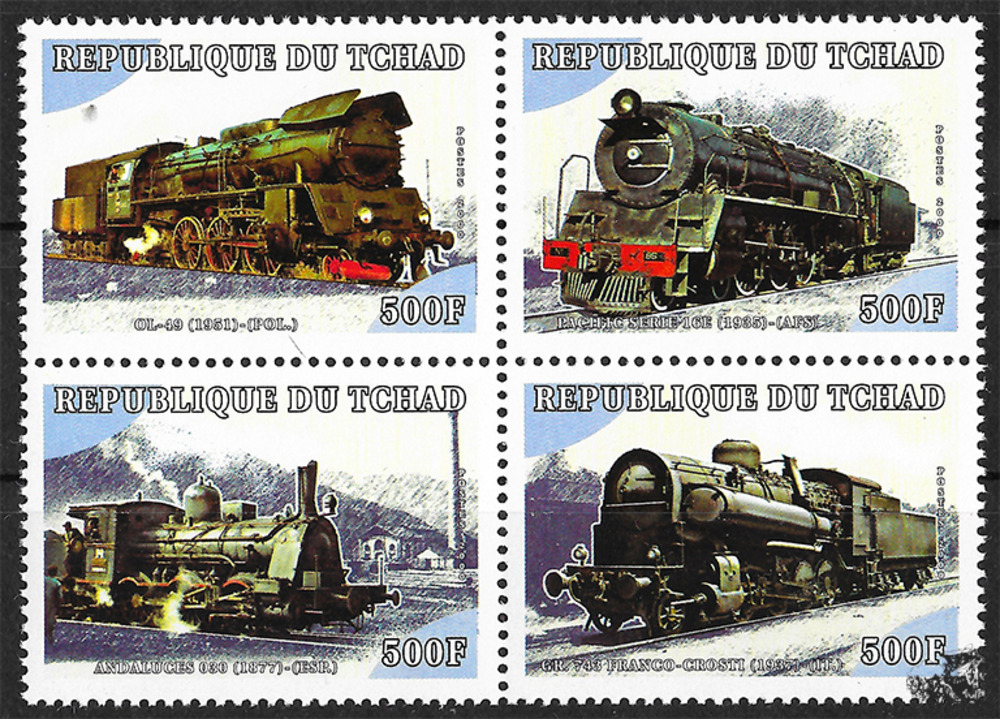Tschad 2001 ** - Lokomotiven aus aller Welt, Polen, 1951