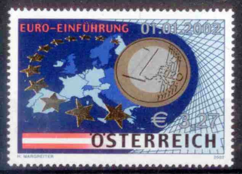 Österreich 2002 ** € 3,27 - Euro-Einführung Österreich 2002 ** € 3,27 - Euro-Einführung