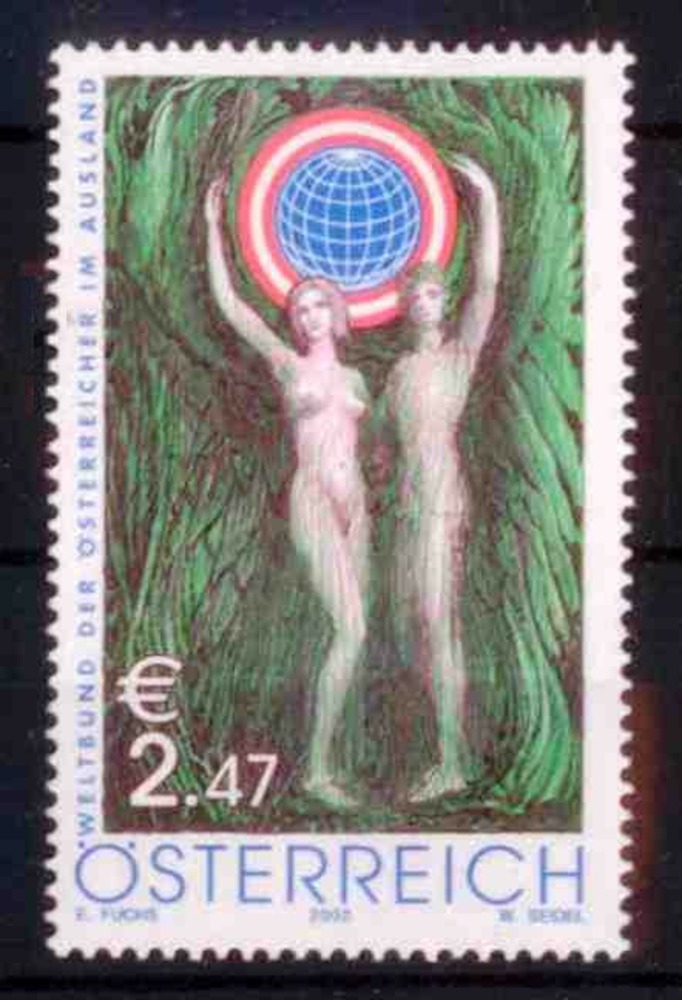 Österreich 2002 **, 2,47 € “Weltbund der Österreicher im Ausland“