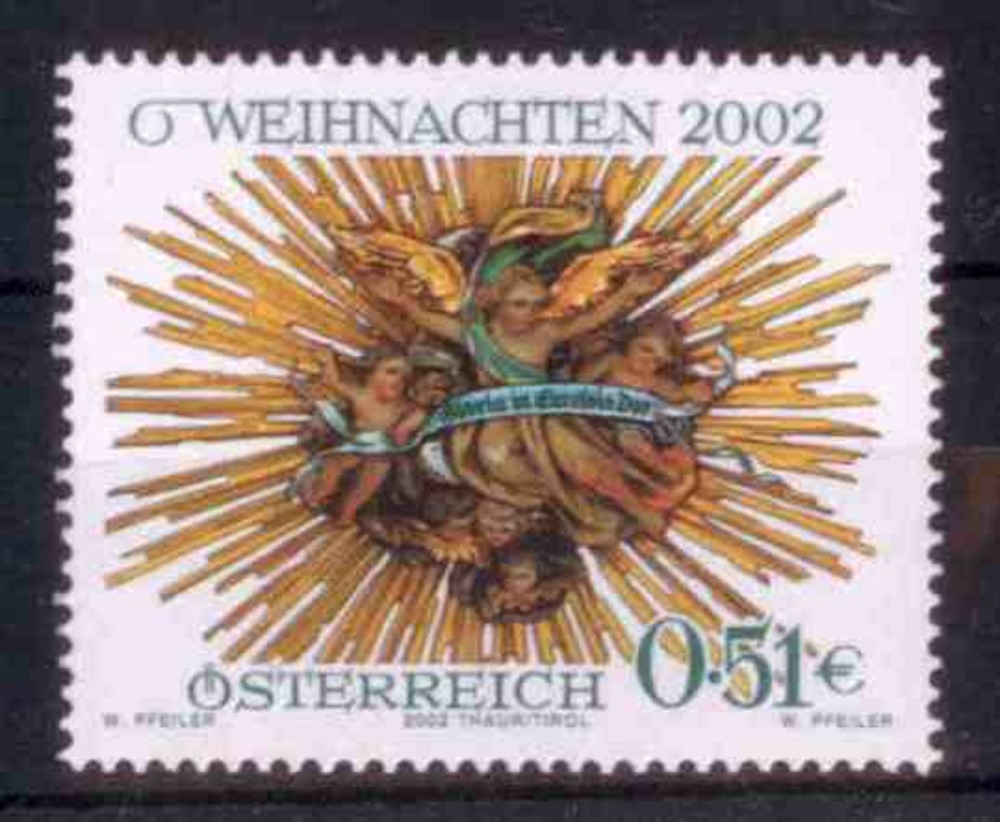 Österreich 2002 **, 0,51 € “Weihnachten 2002“ Österreich 2002 **, 0,51 € “Weihnachten 2002“